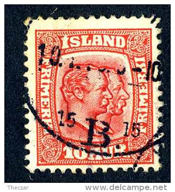 4015x)  Iceland 1907 - Sc# 76 ~ Used - Used Stamps