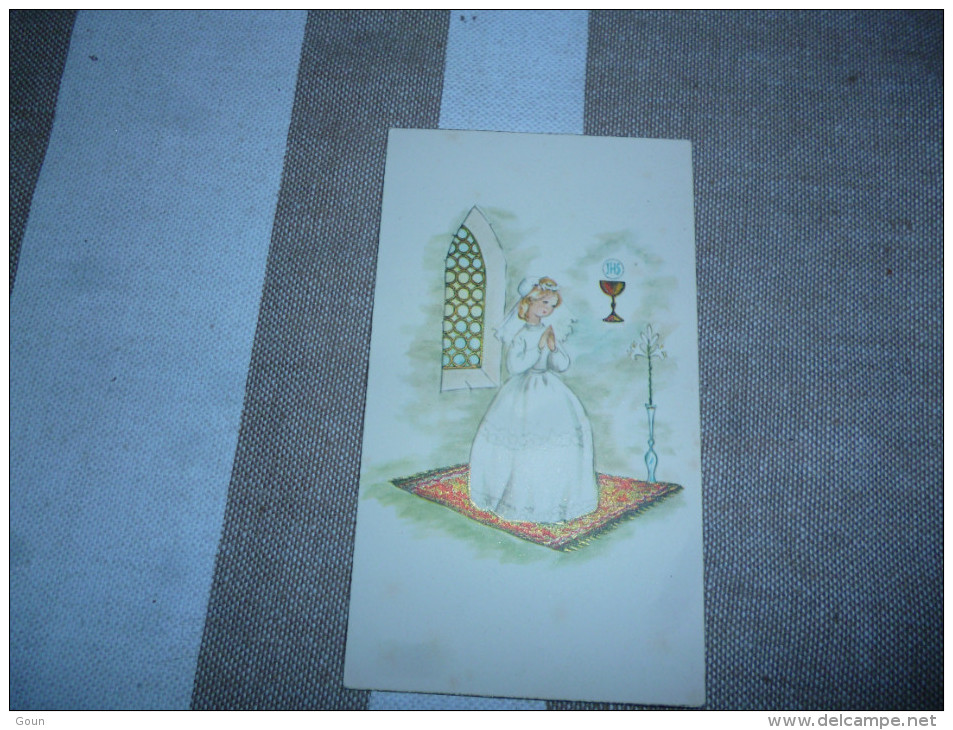 Souvenir Communion Christine CHERPION Lodelinsart 1962 - Comunioni