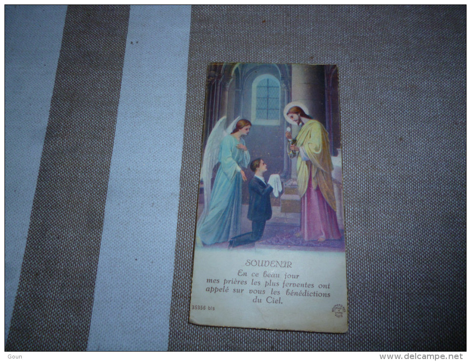 Souvenir Communion Hubert RENAUX Jumet Gohyssart 1933 Ange - Communion