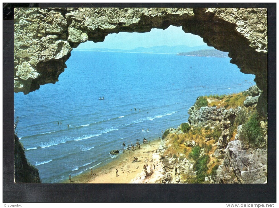 H2937 Scauri ( Latina, LT, Italie ) Scogliera Del Monte Argentario - Used 1961 - Fotorapid Terni, Da Vera Fotografia - Altri & Non Classificati