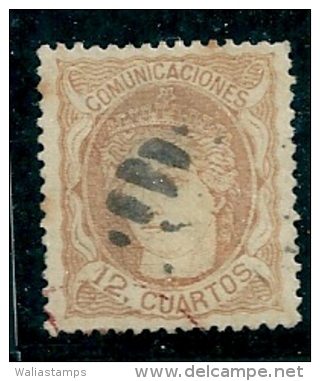 Spain 1870 Edifil 113 SG 181 Used - Usados