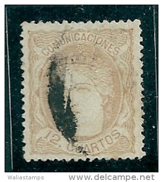 Spain 1870 Edifil 113 SG 181 Used - Used Stamps