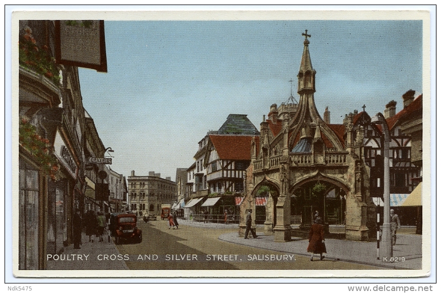 SALISBURY : POULTRY CROSS AND SILVER STREET - Salisbury