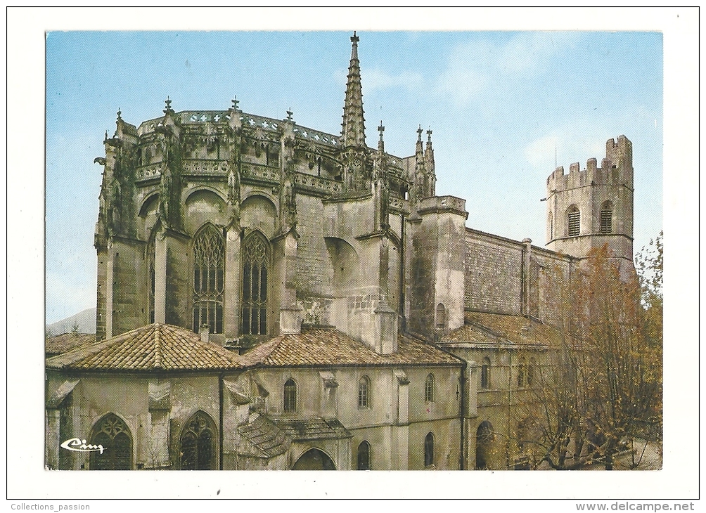 Cp, 07, Viviers-sur-Rhône, Le Chevet De La Cathédrale Et Le Clocher, écrite - Viviers