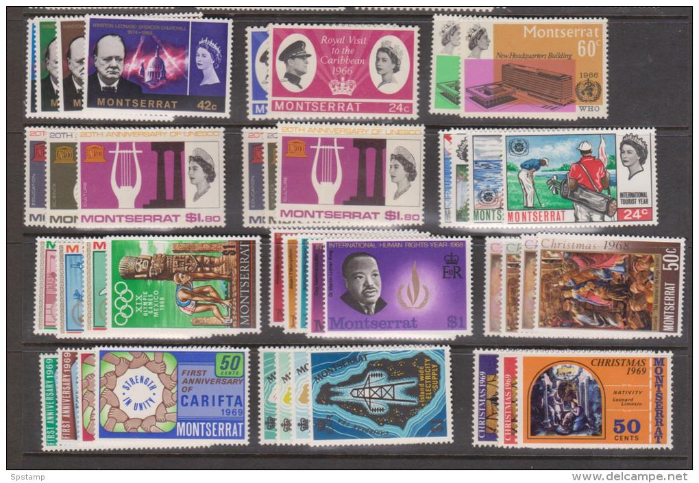 Montserrat 1937 - 1977 Collection Of 50 + Commemorative Sets Mint & Used - Montserrat