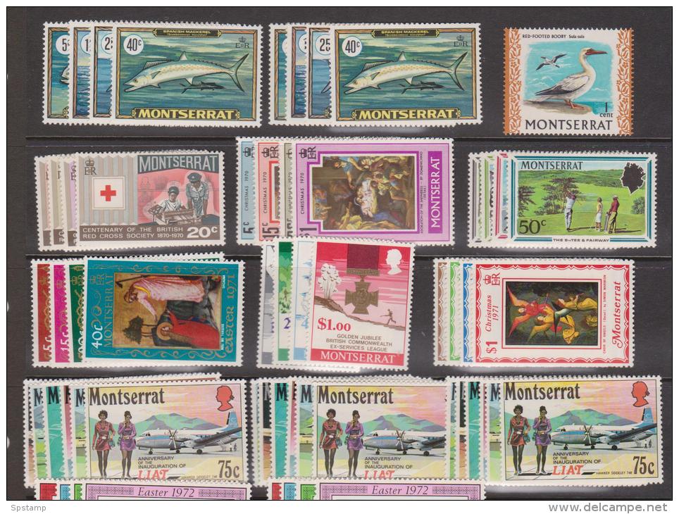 Montserrat 1937 - 1977 Collection Of 50 + Commemorative Sets Mint & Used - Montserrat