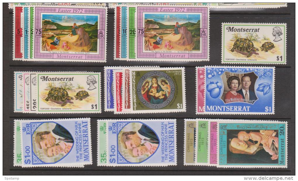 Montserrat 1937 - 1977 Collection Of 50 + Commemorative Sets Mint & Used - Montserrat