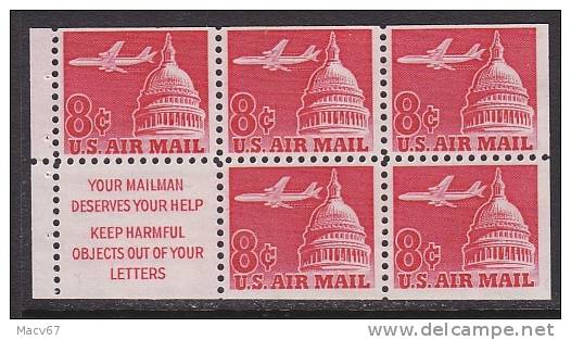 U.S. C64b Booklet Pane Slogan 1   ** - 3b. 1961-... Neufs