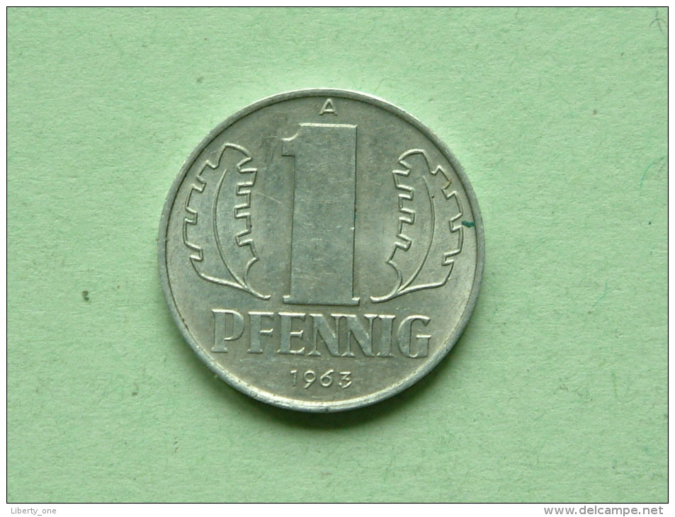 1963 A - 1 PFENNIG / KM 8.1 ( Uncleaned - For Grade, Please See Photo ) ! - 1 Pfennig