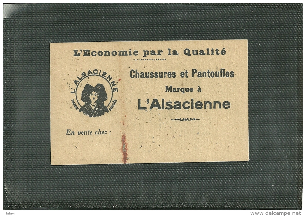 HANSI - PUBLICITE POUR CHAUSSURES ET PANTOUFLES - A L´ ALSACIENNE (image) (ref 9882) - Hansi