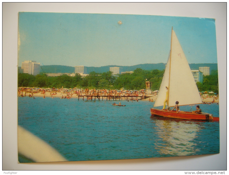 Bulgaria: Varna Zlatni Piassatzi Golden Sands Ansicht Panorama 1971 Used - Bulgaria