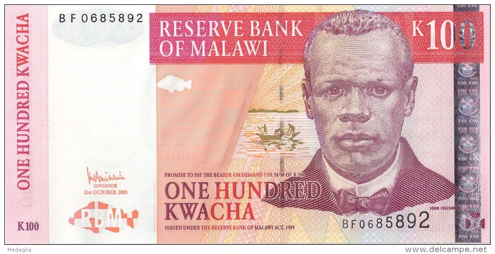 MALAWI - 100 Kwacha 2005 - UNC - Malawi