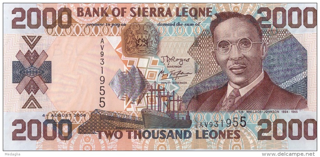 SIERRA LEONE - 2000 Leones 2006 - UNC - Sierra Leone