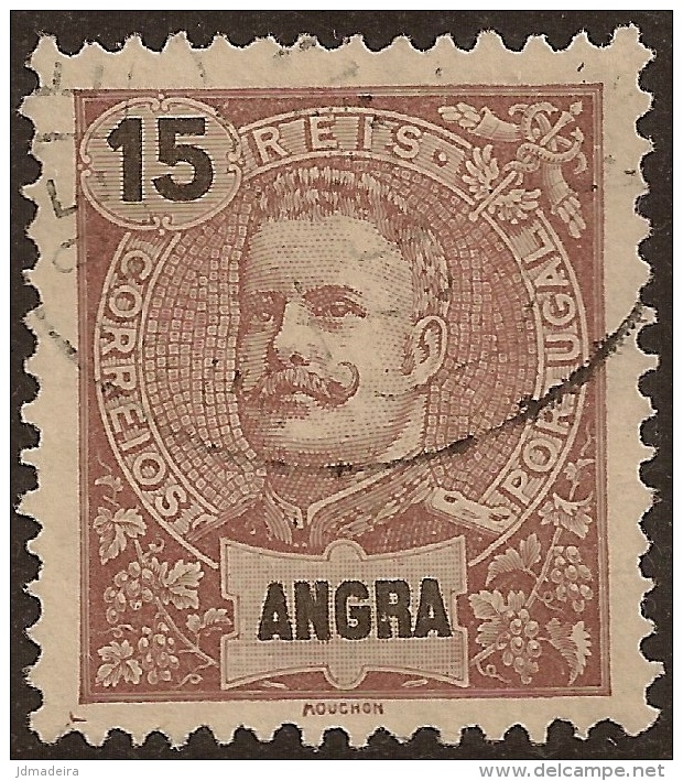 Angra – 1897 King Carlos 15 Réis - Angra