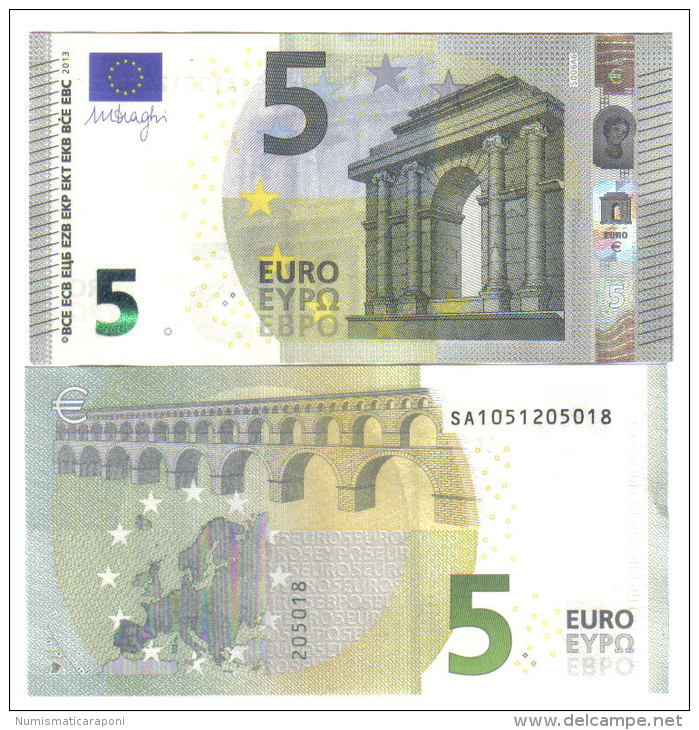 5 € New Mario Draghi SA S006A6 COD.€.006 - 5 Euro