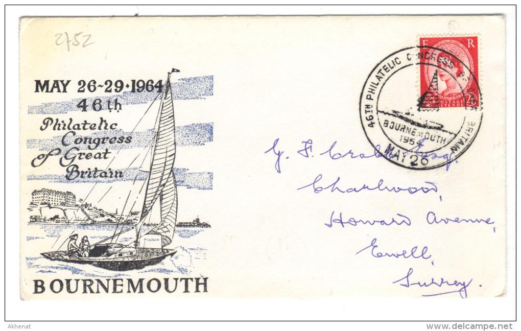 VER2752 - GRAN BRETAGNA 1964 ,  Philatelic Congress . Bournemouth - Lettres & Documents
