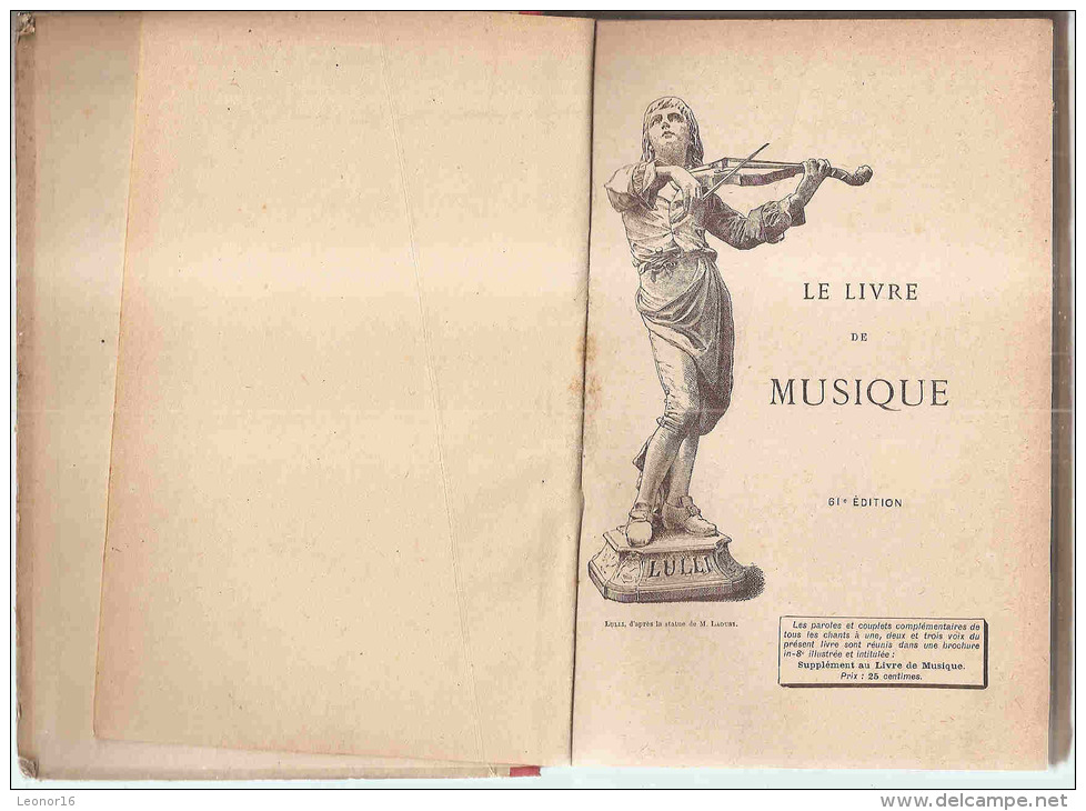 * LE LIVRE DE LA MUSIQUE Par Claude AUGE *  -  Vendu Par Librairie Papeterie Joseph MOISY Rue Gal HIRSCHAUER De ST AVOLD - Musik