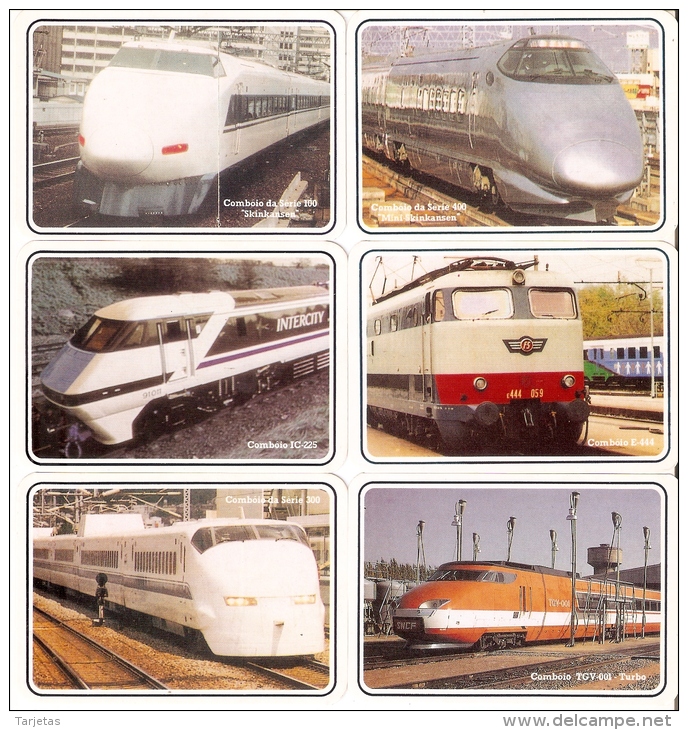 SERIE COMPLETA DE 12 CALENDARIOS DE TRENES DEL AÑO 1993 (CALENDRIER-CALENDAR) TRAIN-ZUG - Tamaño Pequeño : 1991-00