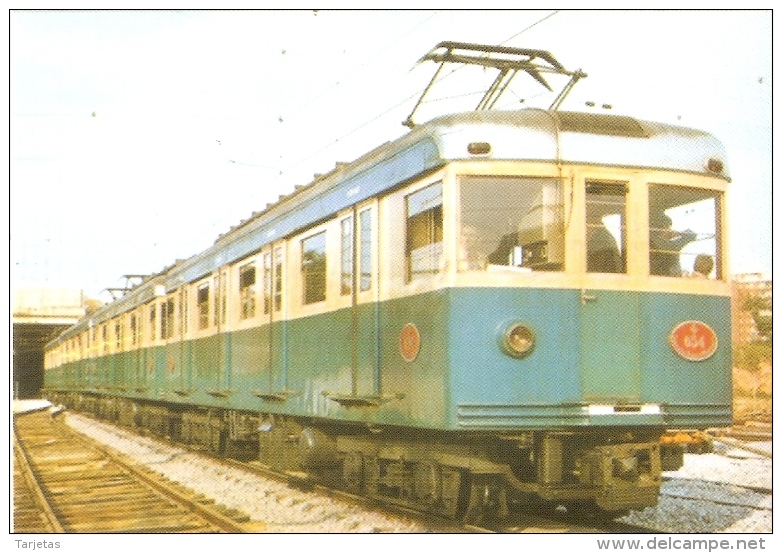 CALENDARIO DEL AÑO 2009 DE UN METRO DE BARCELONA (CALENDRIER-CALENDAR) TRAIN-ZUG-TREN - Tamaño Pequeño : 2001-...