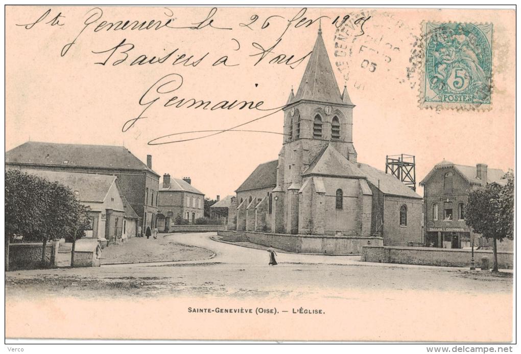 Carte Postale Ancienne De  SAINTE GENEVIEVE - Sainte-Geneviève