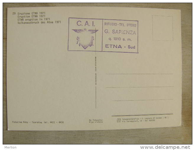 Italia  -  Sicilia - ETNA Vulcano Volcano    D110405 - Altri & Non Classificati