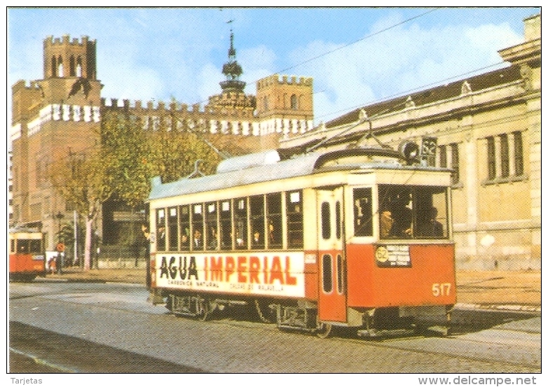 CALENDARIO DEL AÑO 2009 DE UN TRANVIA DE BARCELONA - AGUA IMPERIAL  (CALENDRIER-CALENDAR) TRAIN-ZUG-TREN - Tamaño Pequeño : 2001-...