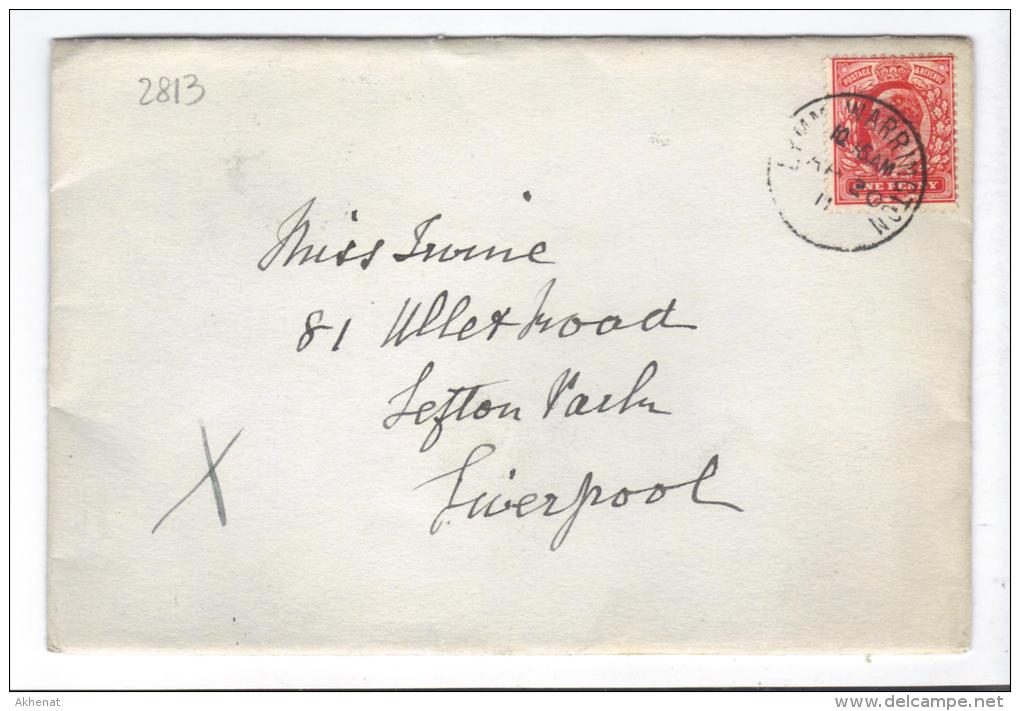 VER2813 - GRAN BRETAGNA 1911 , Lettera Per Liverpool . - Storia Postale