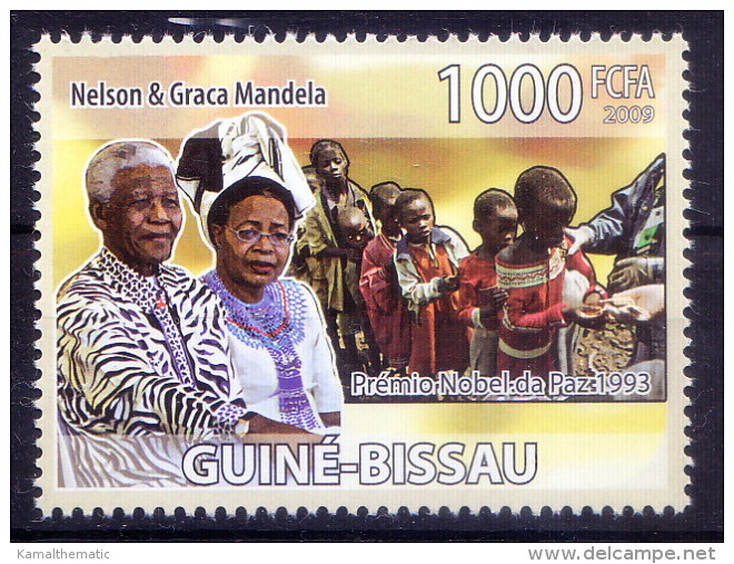 Guine Bi. MNH, Nelson Mandela, Nobel Peace - Nobel Prize Laureates