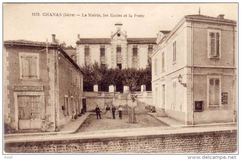 CHANAS - La Mairie, Les Ecoles Et La Poste (61379) - Chanas