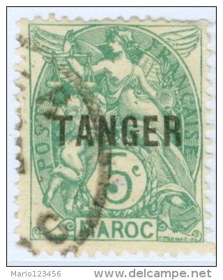 TANGERI, TANGER, MAROCCO FRANCESE, FRENCH MOROCCO, 1918-1924, FRANCOBOLLI NUOVI E USATI - Unused Stamps