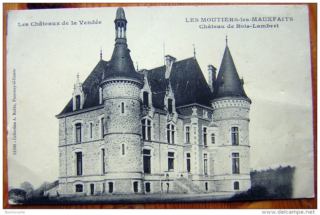 Cpa LES MOUTIERS LES MAUXFAITS 85 Château De Bois Lambert - Moutiers Les Mauxfaits