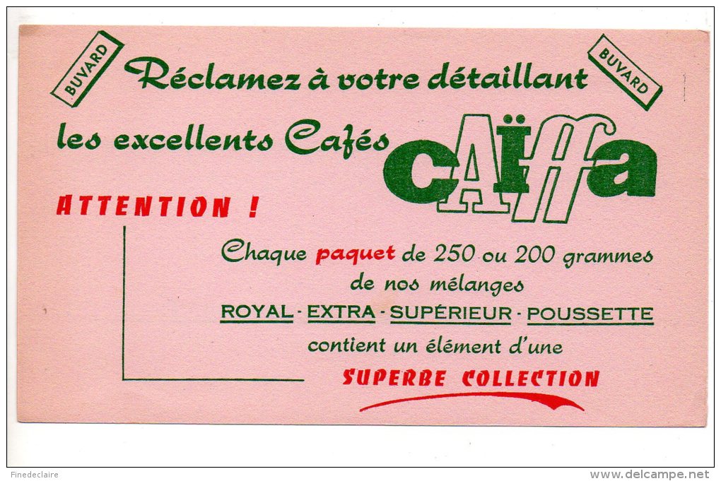 Buvard - Les Excellents Cafés Caïffa - Café & Té