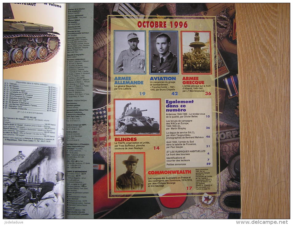 MILITARIA Magazine N° 135 US Army WAC´s Dague SA Bataille Toulon Bayerlein Insignes Australiens T 34 Guerre 14 18 40 45 - Weapons