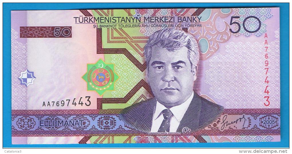 TURKMENISTAN -  50 Manat   2005  SC  P-17 - Turkménistan