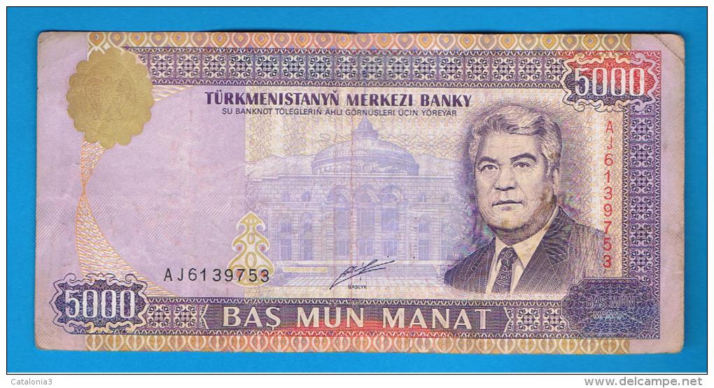 TURKMENISTAN -  5000 Manat   2000   Circulado  P-20 - Turkménistan