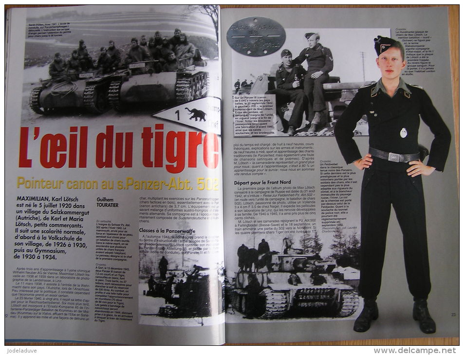 MILITARIA Magazine N° 228 Douane 3 ème Reich Aumoniers Panzer Tigre 1 Poignard Baïonette Koeller Guerre 14 18 40 45 - Weapons