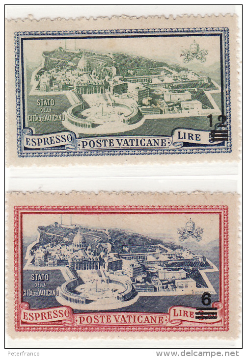 1946 Vaticano - Espresso - Giardini Vaticani - Exprès