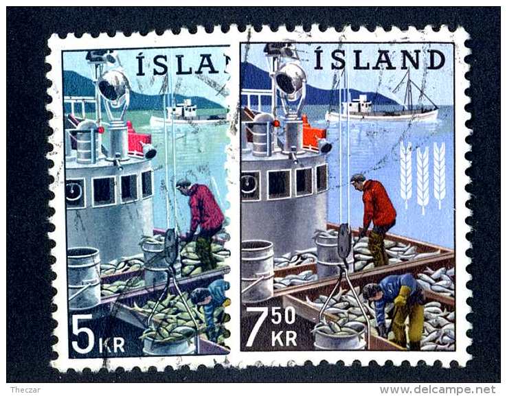 4124x)  Iceland 1963 - Sc# 354/55 ~ Used - Used Stamps