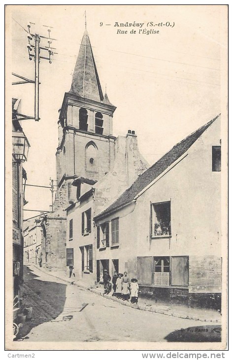 ANDRESY LA RUE DE L'EGLISE 78 YVELINES - Andresy