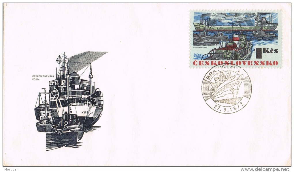 5036. Carta BRATISLAVA (Checoslovaquia) 1972. Ship, Barco - Cartas & Documentos