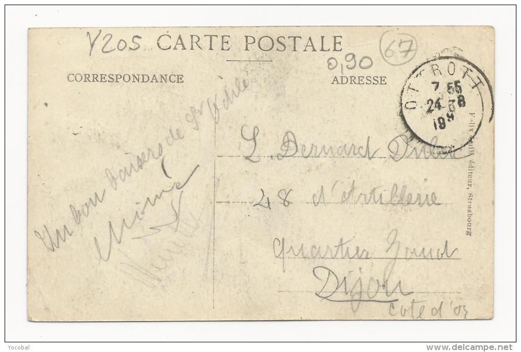 CP, 67, Le Mont Sainte Odile, écrite, Voyagé En 1955, Carte Molle - Sainte Odile