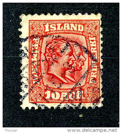 4172x)  Iceland 1907 - Sc# 76   ~ Used - Gebraucht
