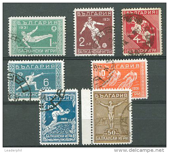 BULGARIA Yvert # 224/30 - Sc # 237/43 Complete Set Used - Used Stamps