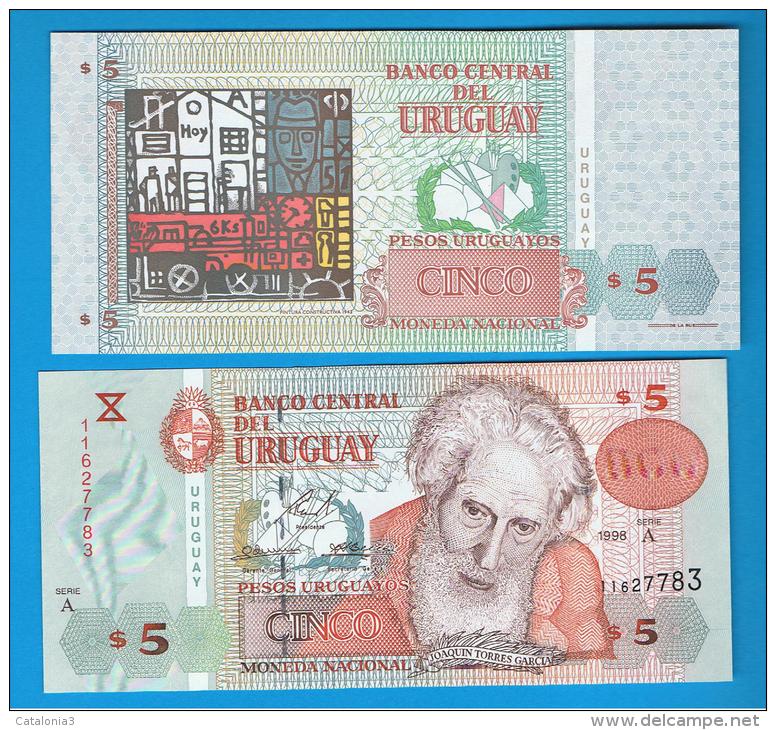 URUGUAY - 5 Pesos 1998 SC  P-80 - Uruguay