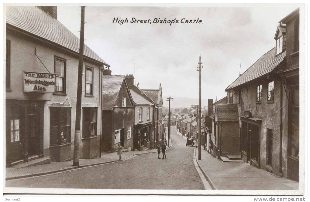 SHROPSHIRE - BISHOP'S CASTLE - HIGH STREET RP Sh248 - Shropshire