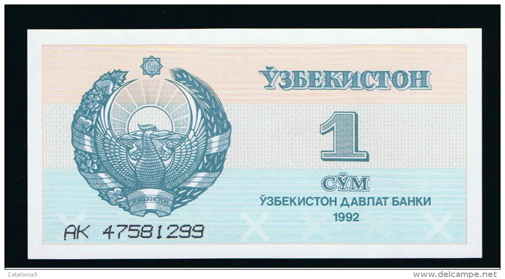 UZBEKISTAN -   1 Som 1992  SC   P-61 - Oezbekistan