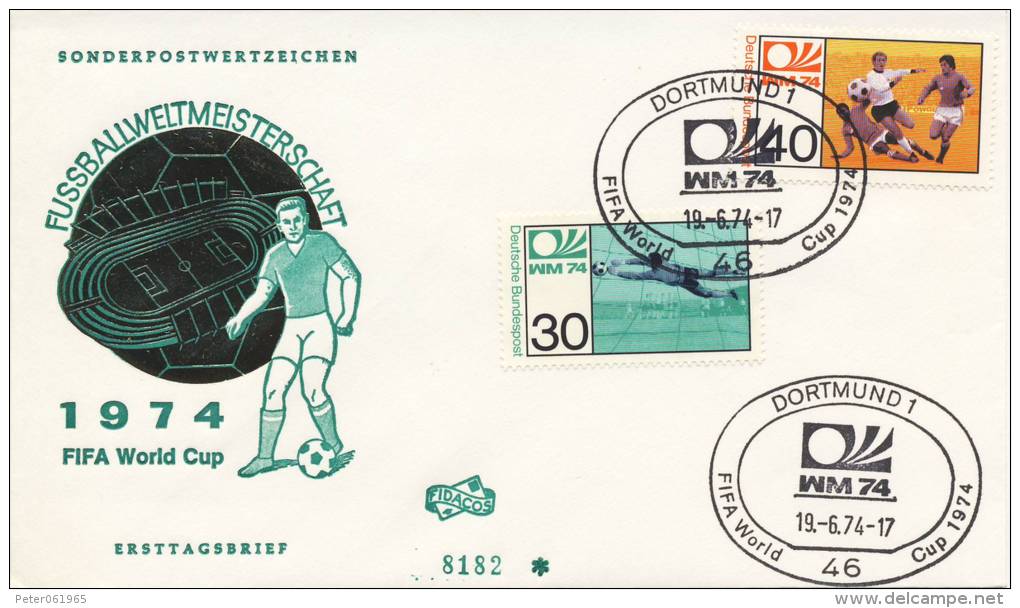 FDC WK Voetbal / WC Football 1974 - 1974 – Germania Ovest