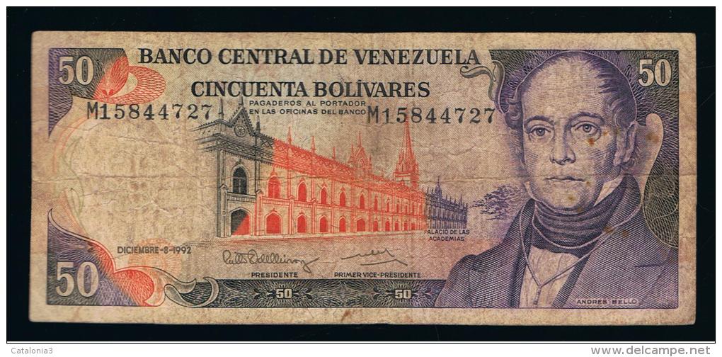 VENEZUELA - 50  Bolivares 1992 Circulado   P-65 - Venezuela