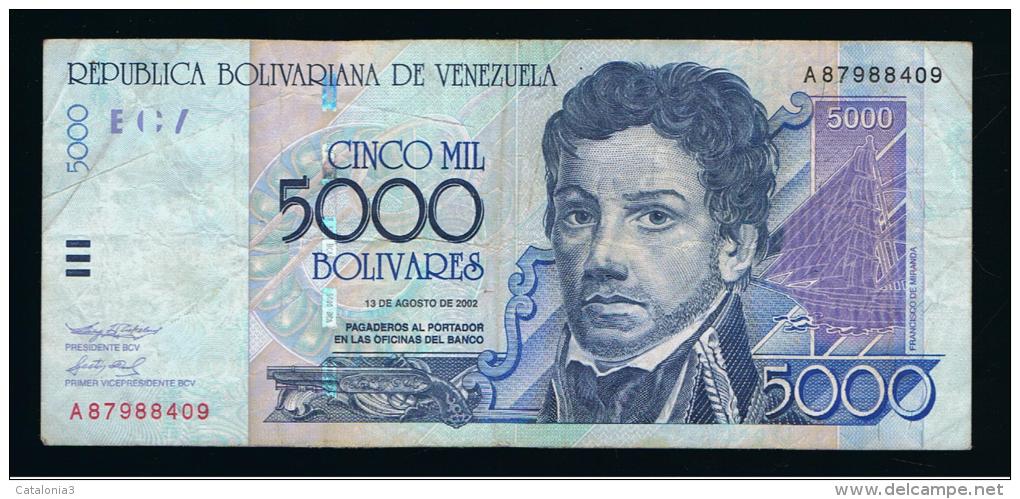 VENEZUELA - 5.000  Bolivares 2002  Circulado  P-84 - Venezuela