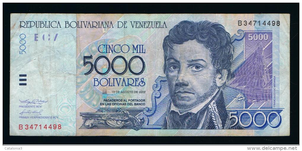 VENEZUELA - 5.000  Bolivares 2002  Circulado  P-84 - Venezuela